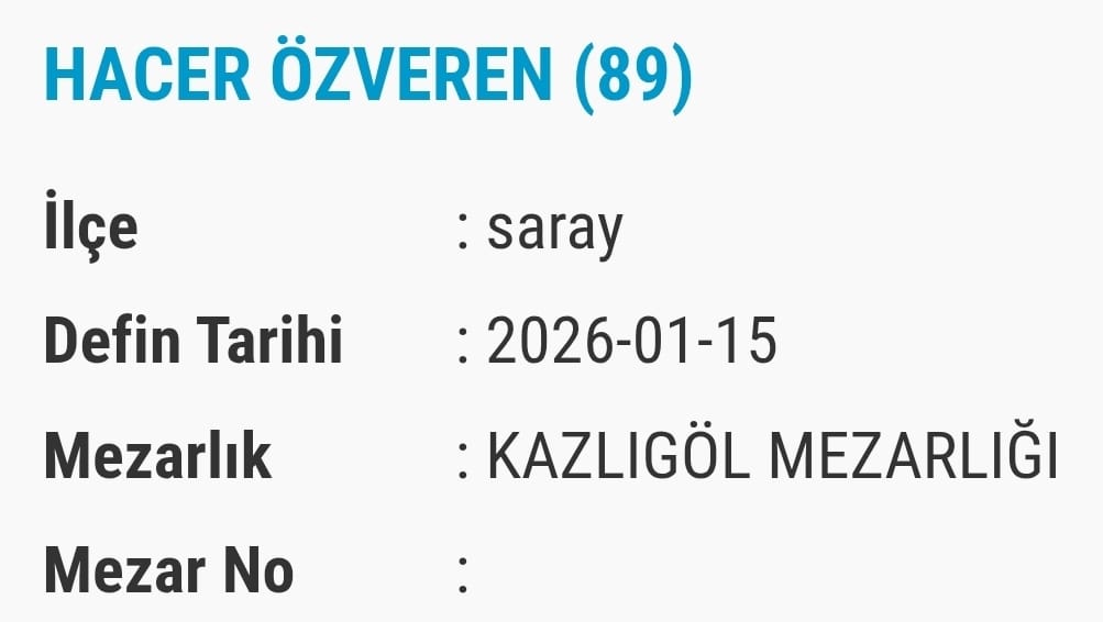 Van Bugün Vefat Edenlerin Isim Listesi Kim (7)