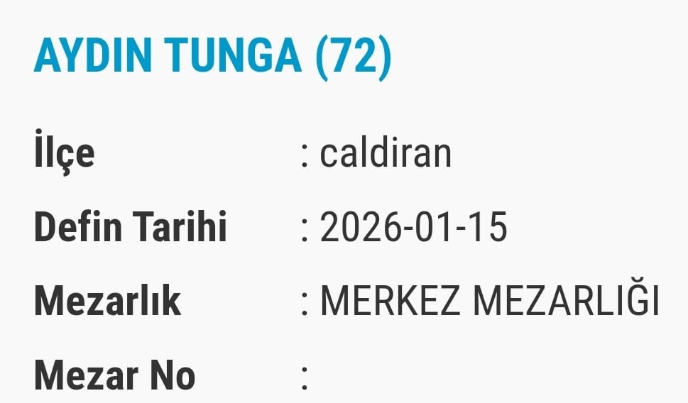 Van Bugün Vefat Edenlerin Isim Listesi Kim (8)