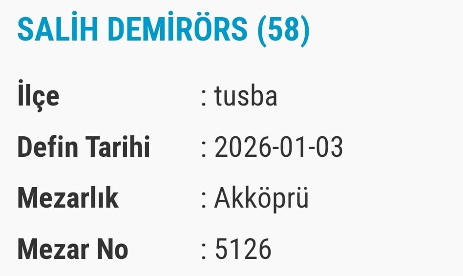 Van Vefat Bugün Taziye Edenler Isimleri Listesi (10)