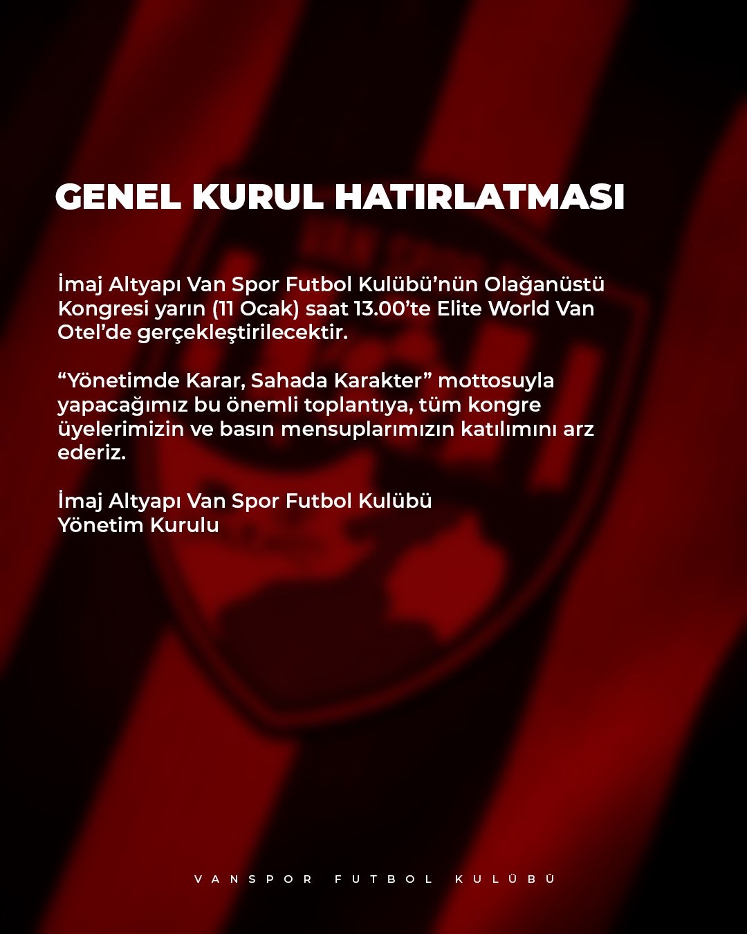 Vanspor Son Dakika Haber Kongre 1