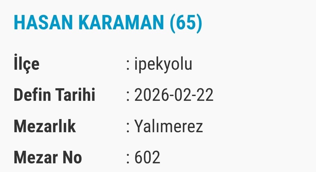 Van Bugün Vefat Edenler Taziye Yerleri (3)