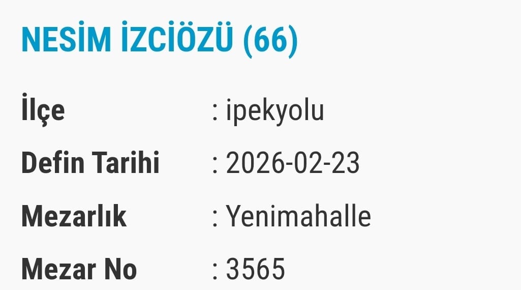 Van Bugün Vefat Edenler Taziye Yerleri (4)