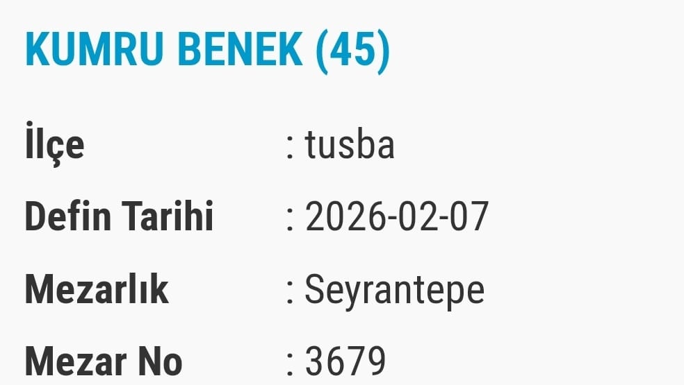 Van Bugün Vefat Taziyeler Isim Listesi (7)