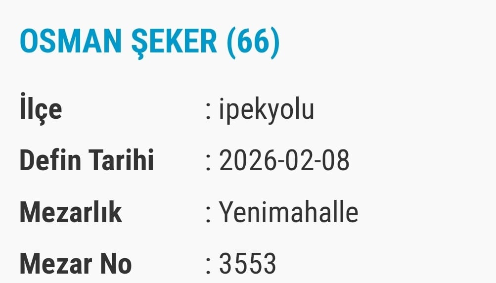 Van Vefat Ve Taziye Bugün Isim Listesi (10)