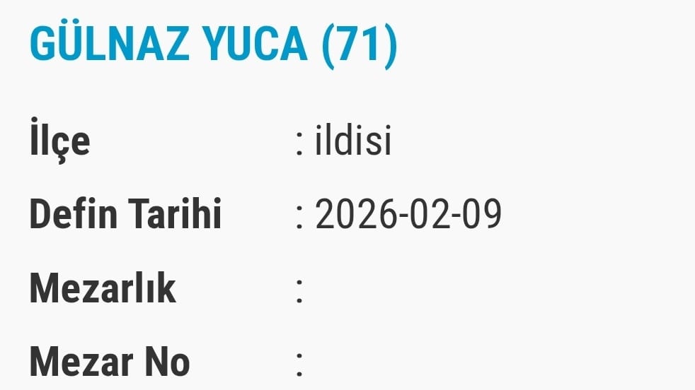 Van Vefat Ve Taziye Bugün Isim Listesi (2)