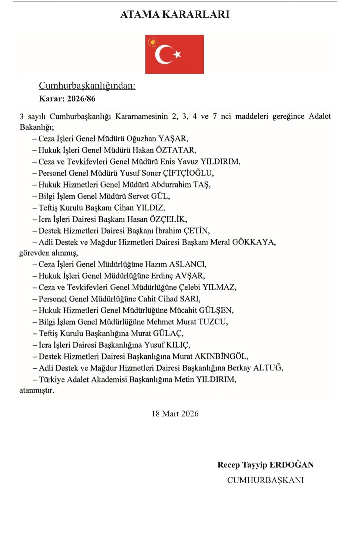 Son Dakika Resmi Gazete Atama Görevden Alma 4