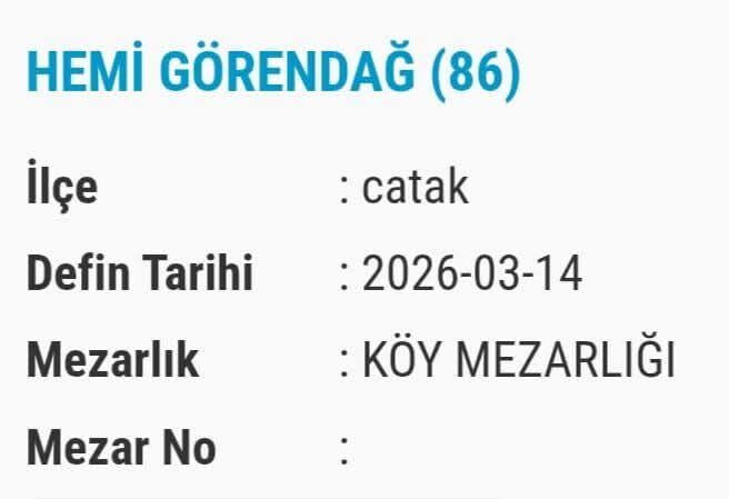 Van Bugün Vefat Edenler Isim Listesi Taziye Bilgileri (2)