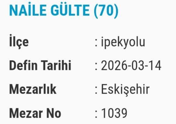 Van Bugün Vefat Edenler Isim Listesi Taziye Bilgileri (4)