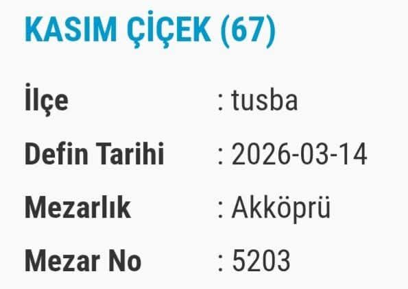 Van Bugün Vefat Edenler Isim Listesi Taziye Bilgileri (8)