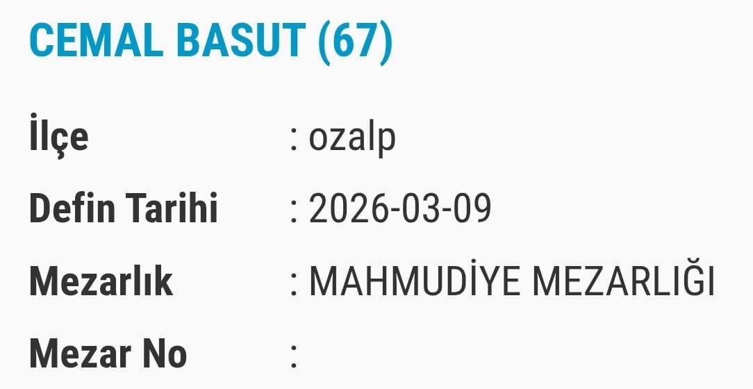 Van Bugün Vefat Edenler Ve Taziye Isim Listesi (14)