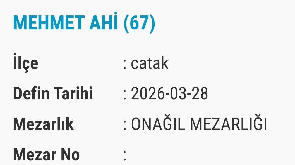 Van Bugün Vefat Ve Taziye Isimleri (3)