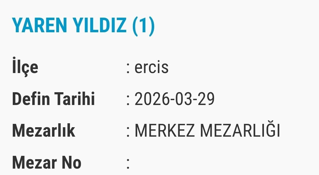 Van Bugün Vefat Ve Taziye Isimleri (4)