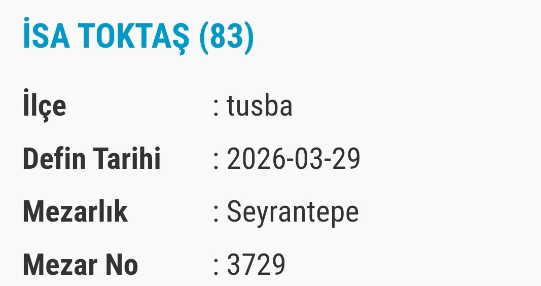 Van Bugün Vefat Ve Taziye Isimleri (7)