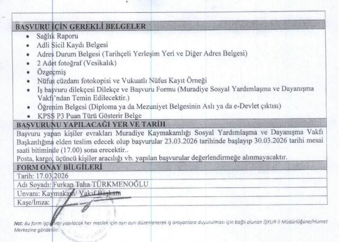 Van Işçi Alimi Son