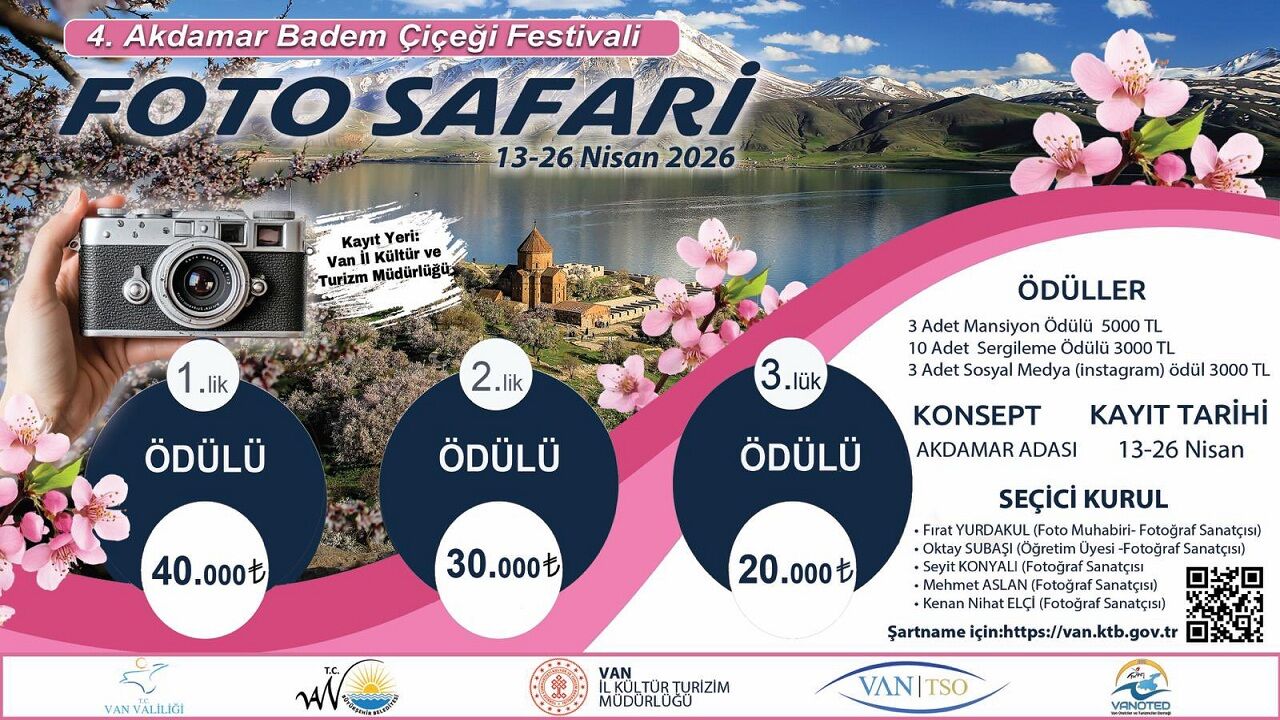 Ödüllü Akdamar Badem Ciceği Fotograf Yarismasi