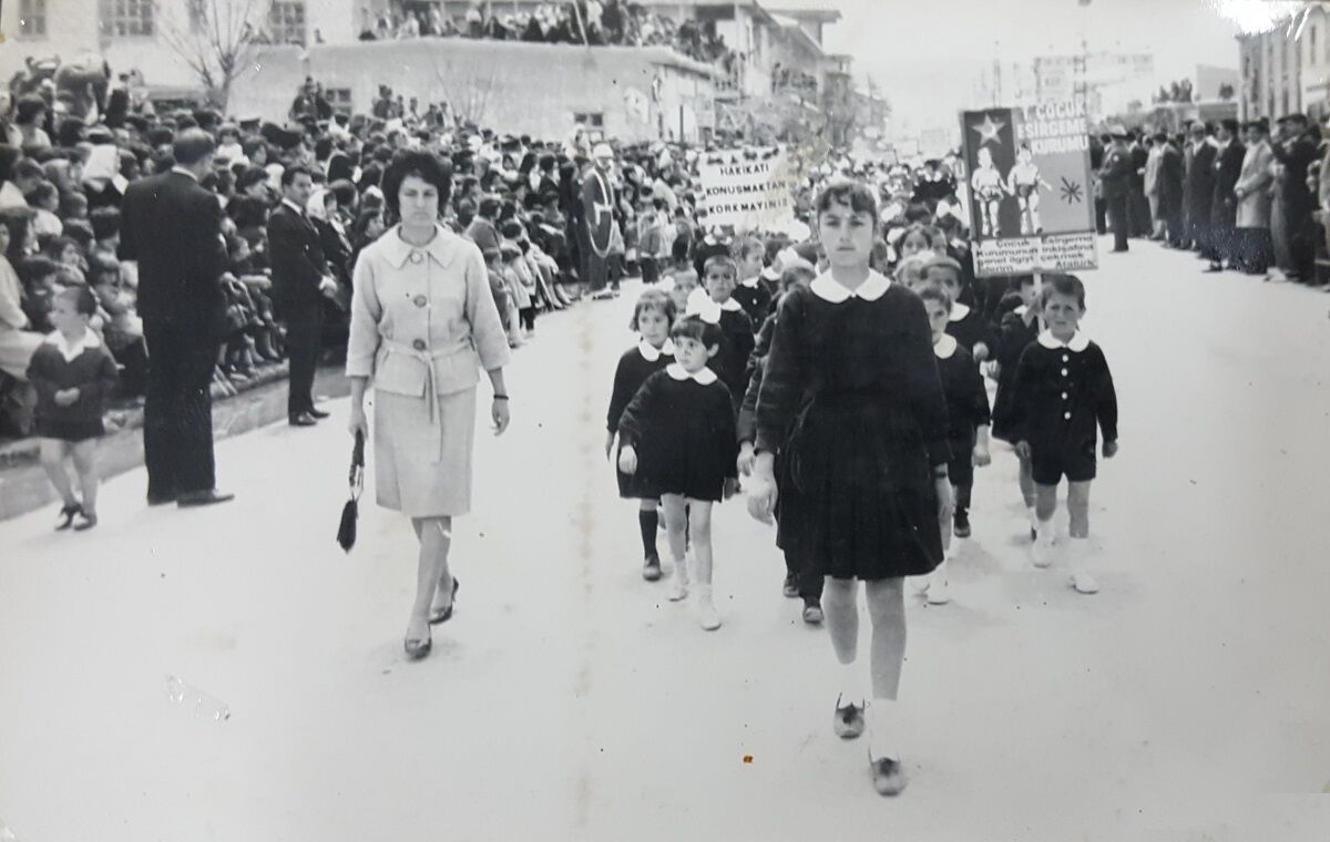 Van Eski Siyah Beyaz 23 Nisan Bayram Kutlmaması Fotoğrafları (8)