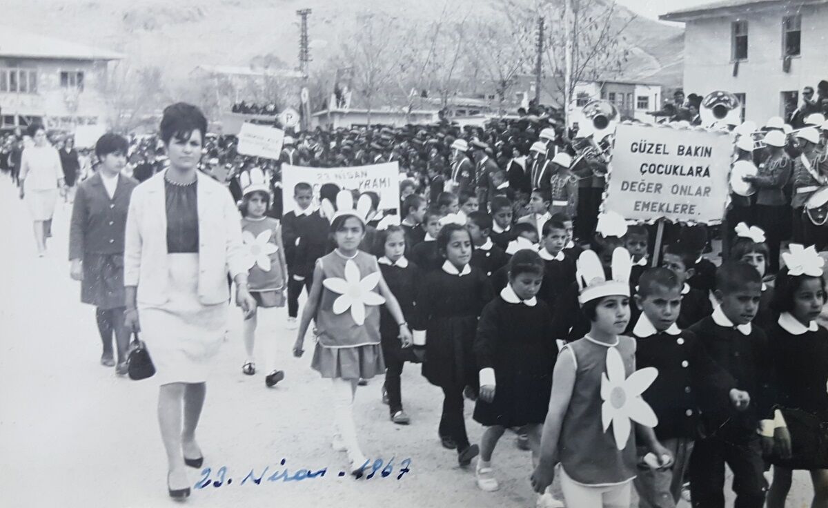 Van Eski Siyah Beyaz 23 Nisan Bayram Kutlmaması Fotoğrafları (9)