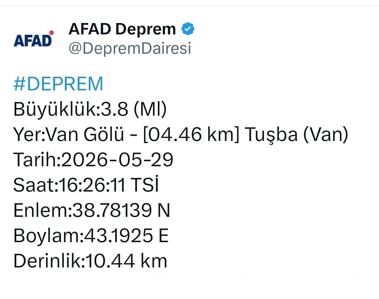 Son Dakika Deprme