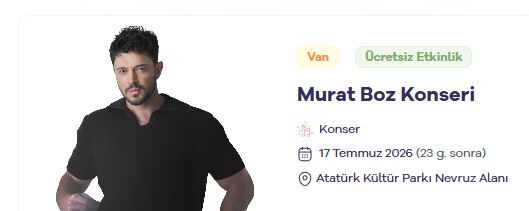 2026 Van Kültür Yolu Festivli Hangi Sanatçılar 2026