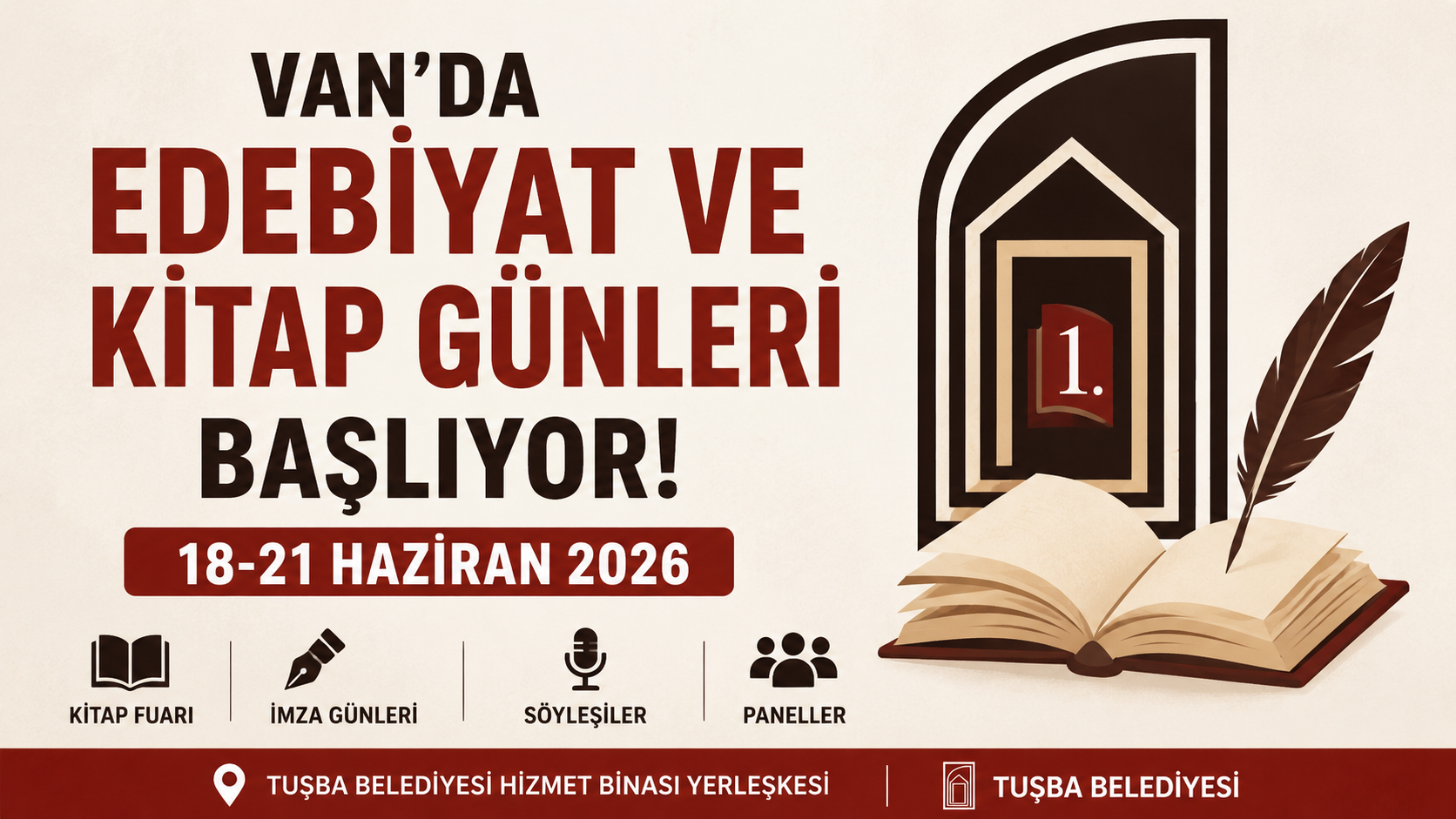 Van'da Edebiyat ve Kitap Günleri Başlıyor