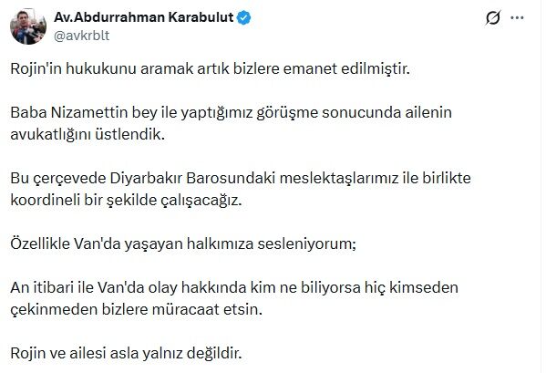 Rojin Kabaiş Dosya Çekildi
