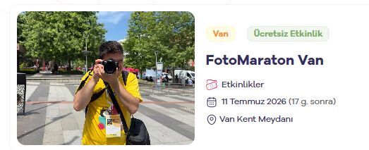 Van Kültür Yolu Festivli Fotoğraf Yarışması