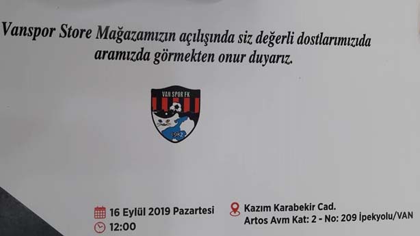 Vanspor Store Açılıyor